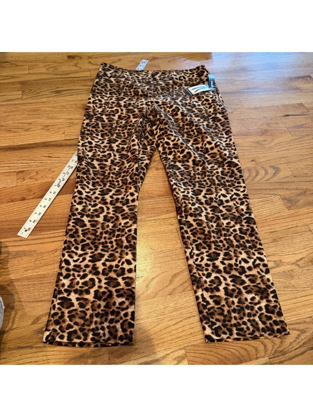 NEW DIRECTIONS WOMENS SIZE 14 BROWN CHEETAH PANTS NEW SLIM LEG